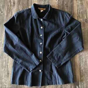 Grunge Gold Buttoned Blazer Jacket